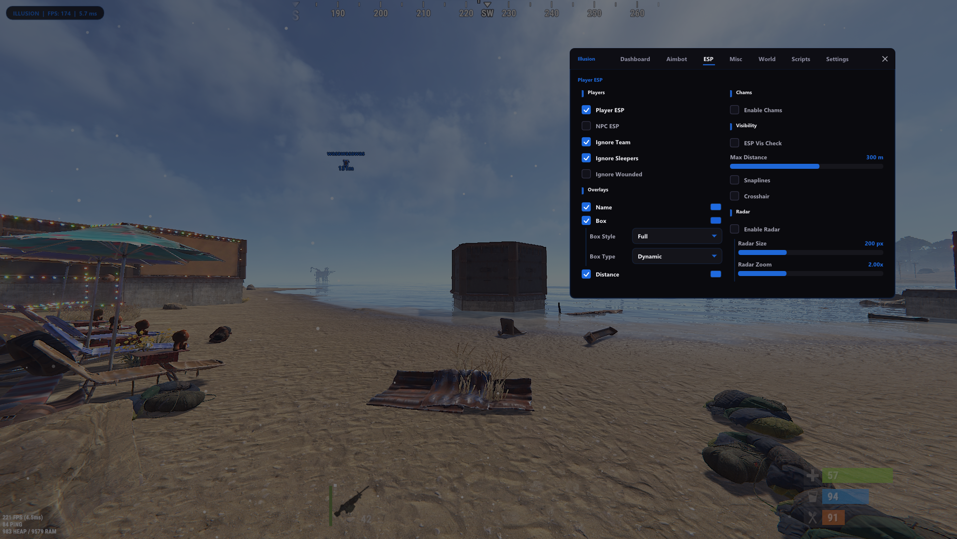 Illusion.gg in-game menu preview